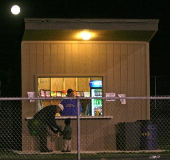 Milky Way under the full moon